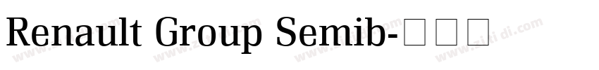 Renault Group Semib字体转换